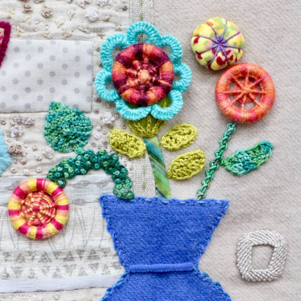 Dorset Ring Buttons Pattern Booklet | Sue Spargo Folk Art Quilts